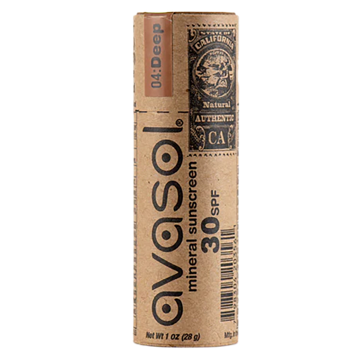 Avasol Surfer's Barrier Tinted Mineral Sunscreen Stick - SPF 30