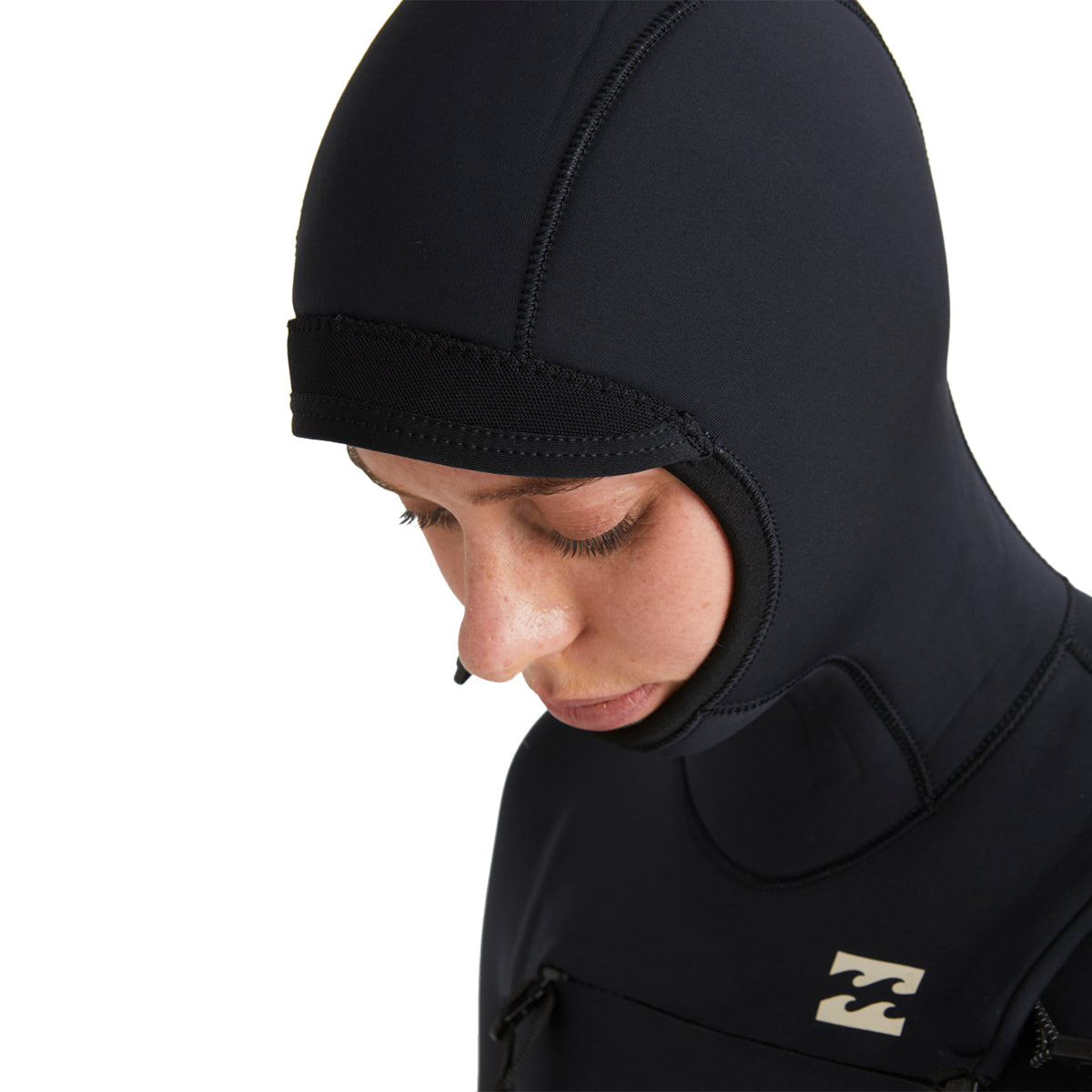 Billabong Women's Synergy Natural Upcycler 5/4 Hooded Chest-Zip Wetsuit
