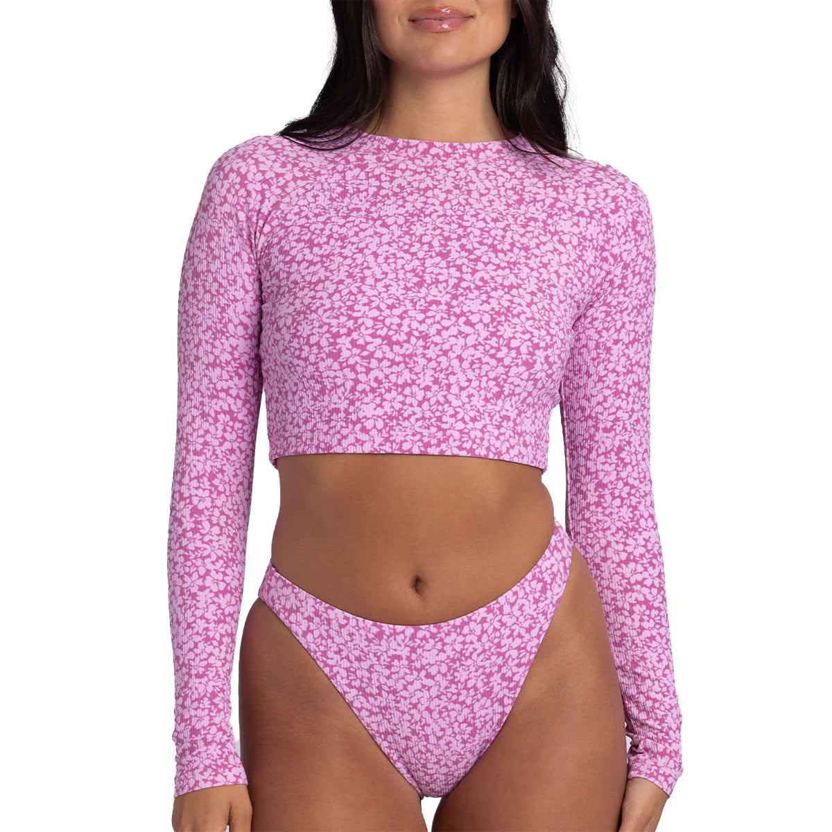 JOLYN Moana Long Sleeve Crop Rash Guard
