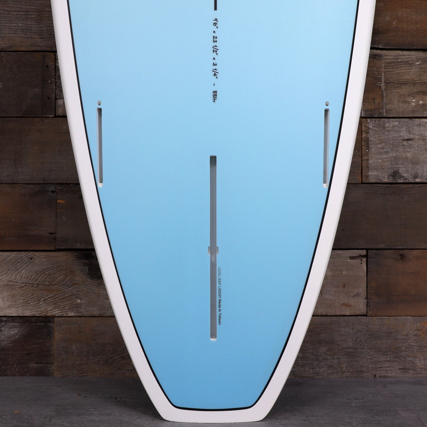 Torq Longboard TET 9'6 x 23 ½ x 3 ¼ Surfboard - Light Blue Fade