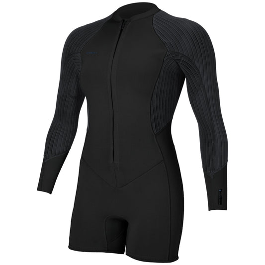 O'Neill Women's Hyperfreak 2mm Long Sleeve Surfsuit Front-Zip Spring Wetsuit