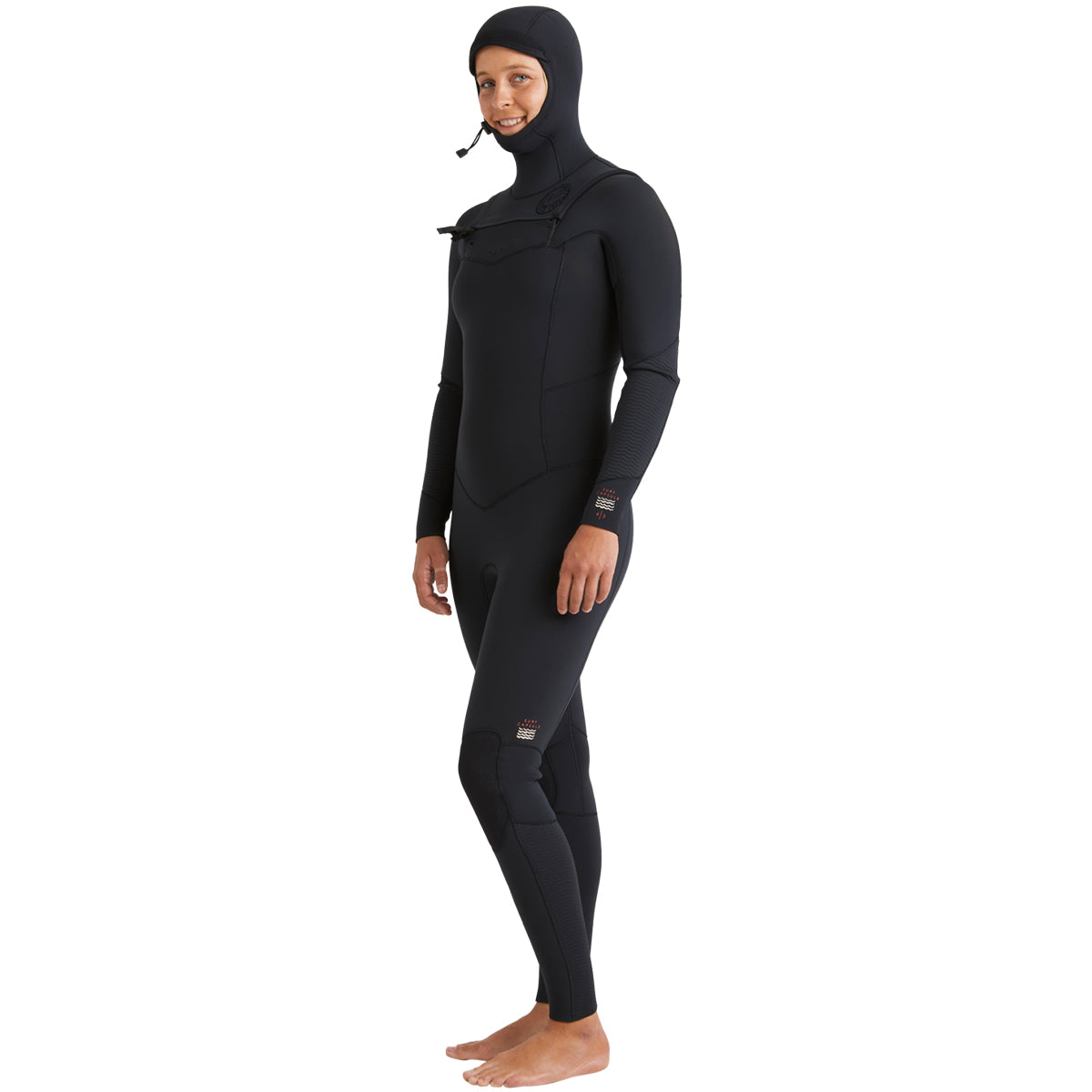 Billabong Women's Salty Dayz Natural Upcycler 4/3 Hooded Chest-Zip Wetsuit