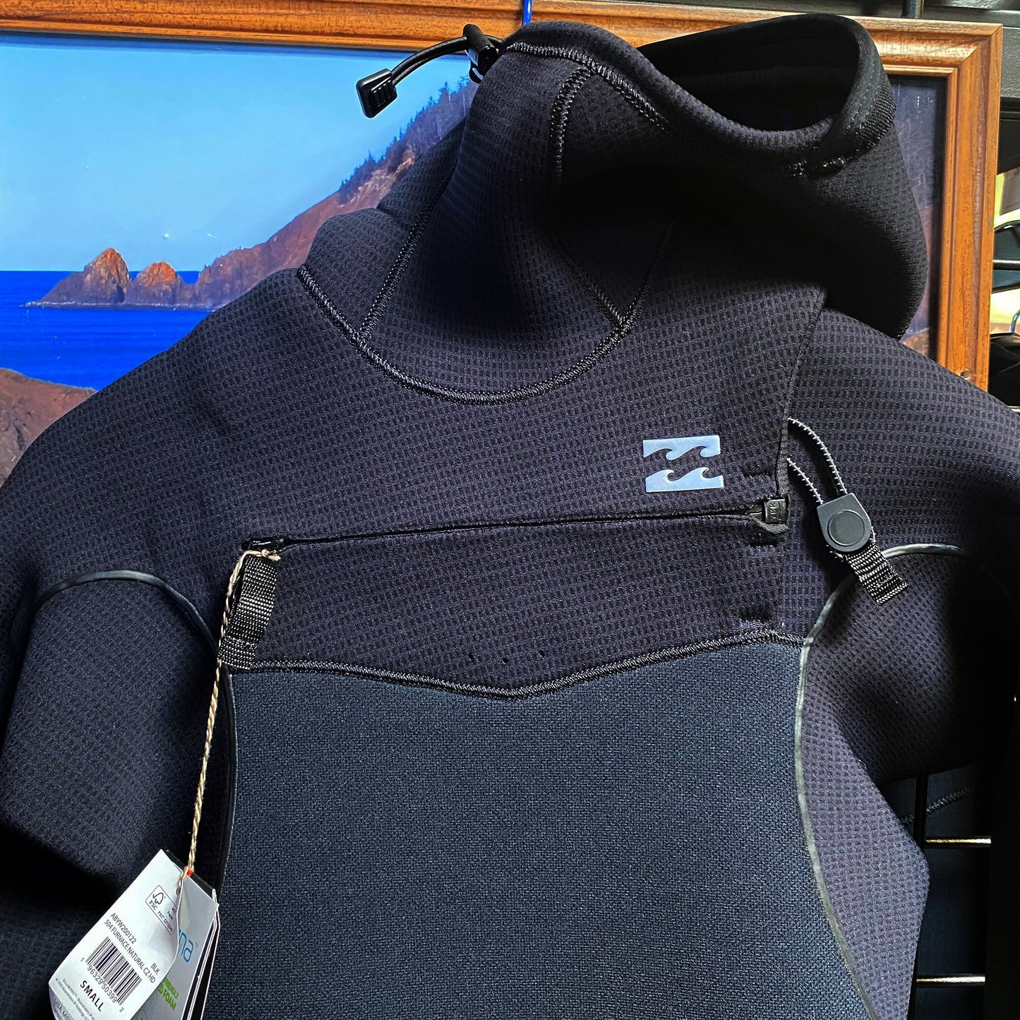 Billabong Furnace Natural Upcycler 4/3 Hooded Chest-Zip Wetsuit