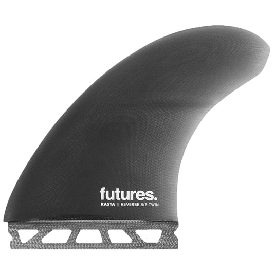 Futures Fins Rasta Reverse 3/2 Twin + 1 Fin Set
