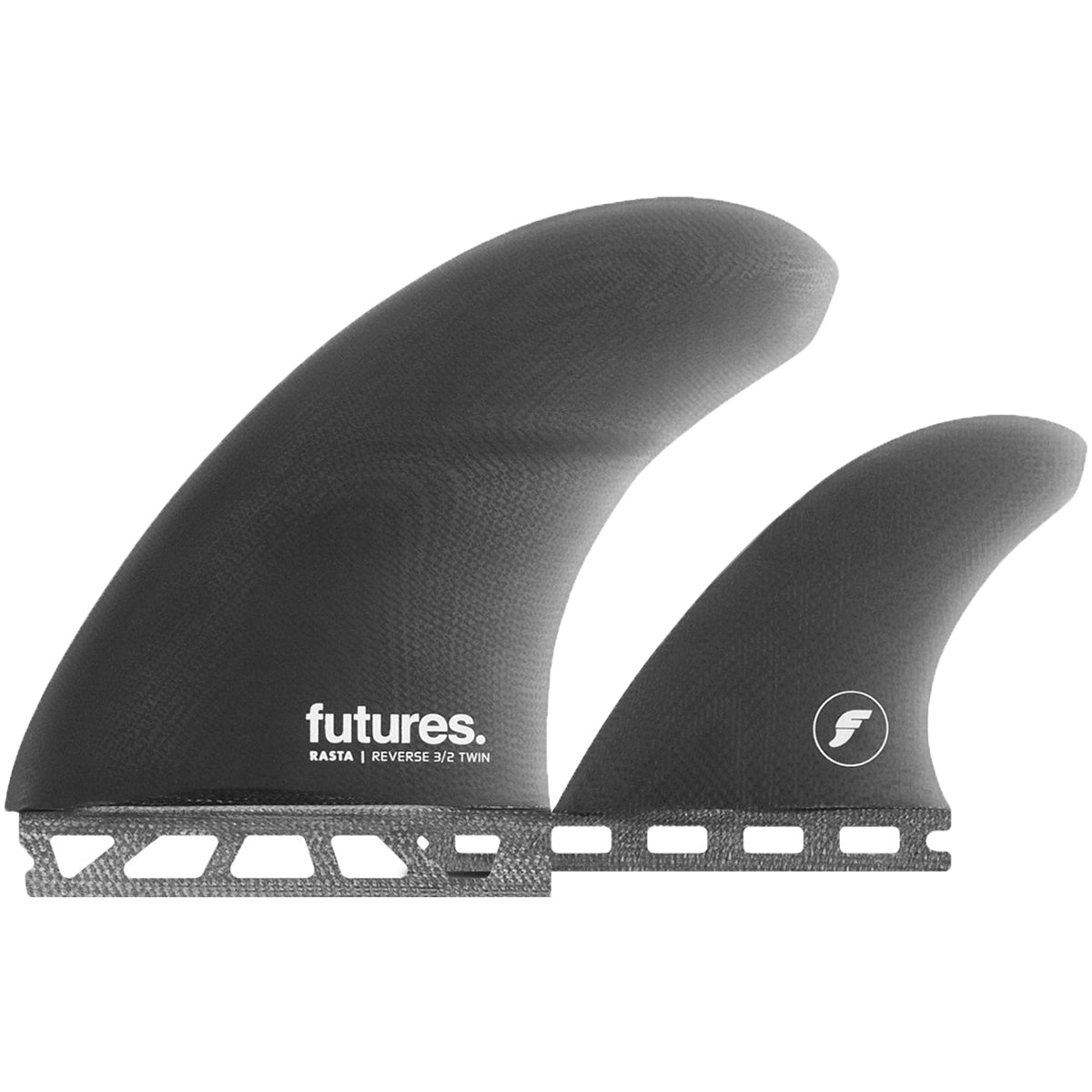Futures Fins Rasta Reverse 3/2 Twin + 1 Fin Set