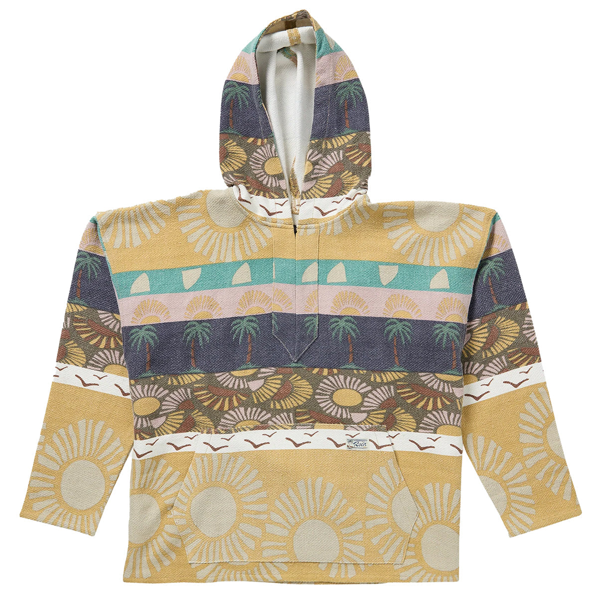 RVCA Exotica Poncho Pullover Hoodie