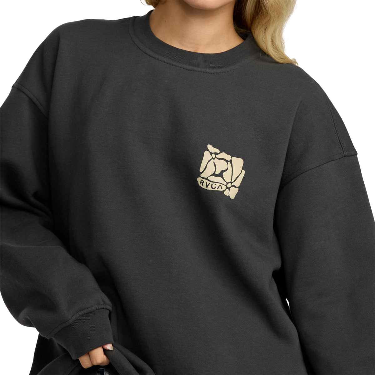 RVCA Women's Baggie Boyfriend Crew Sweatshirt