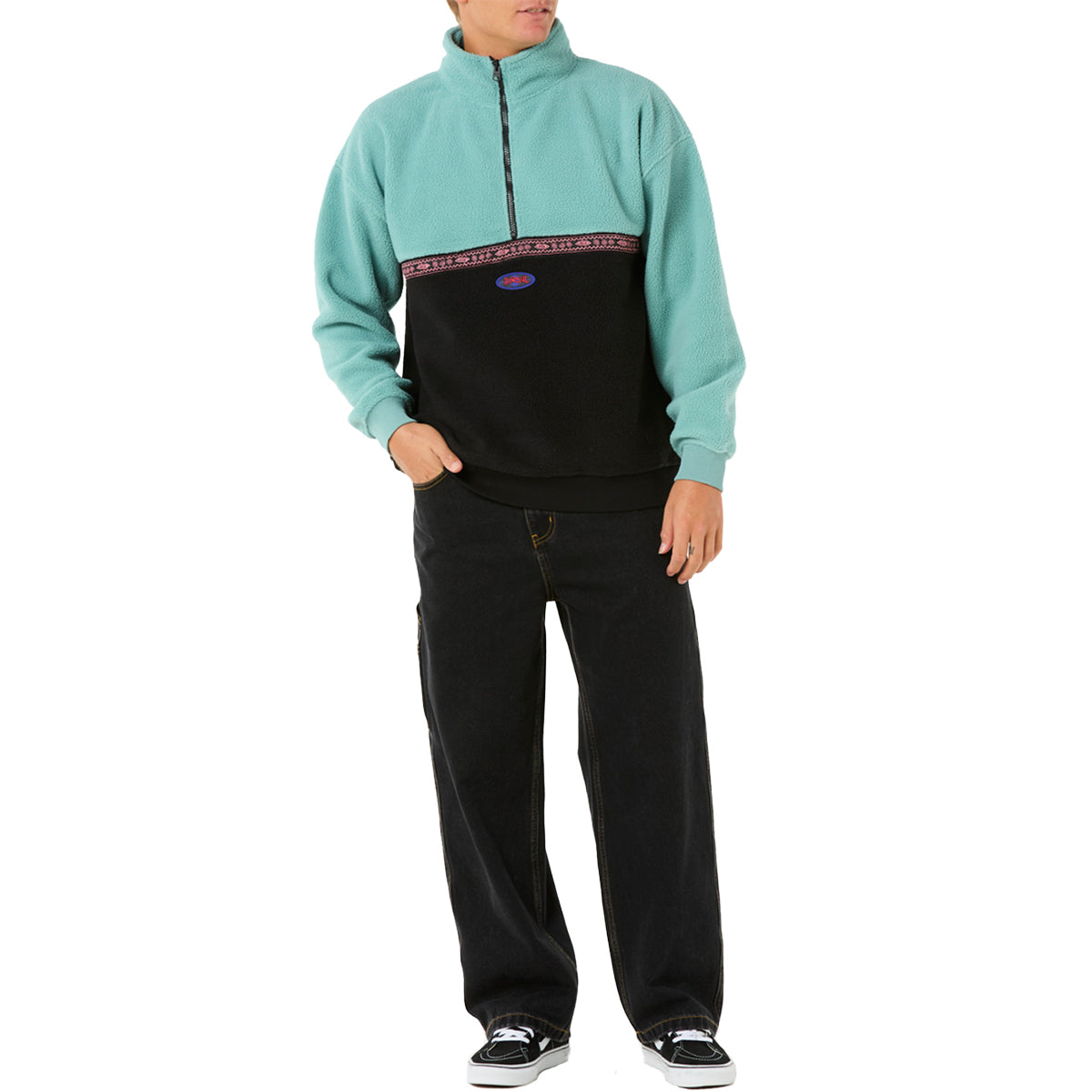 Rip Curl Raw Energy Quarter-Zip Polar Fleece Sweatshirt