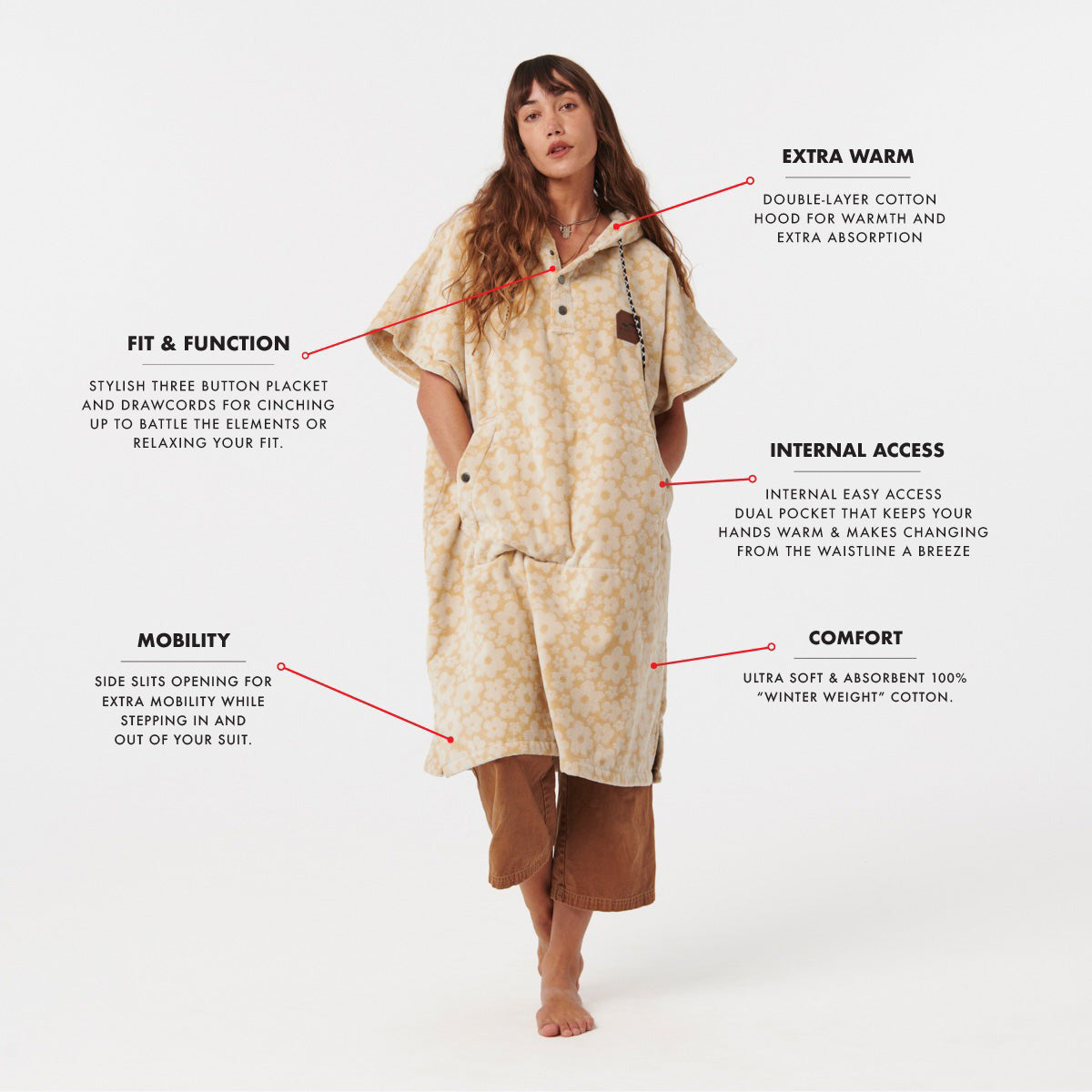 Slowtide Ginny Hooded Changing Poncho