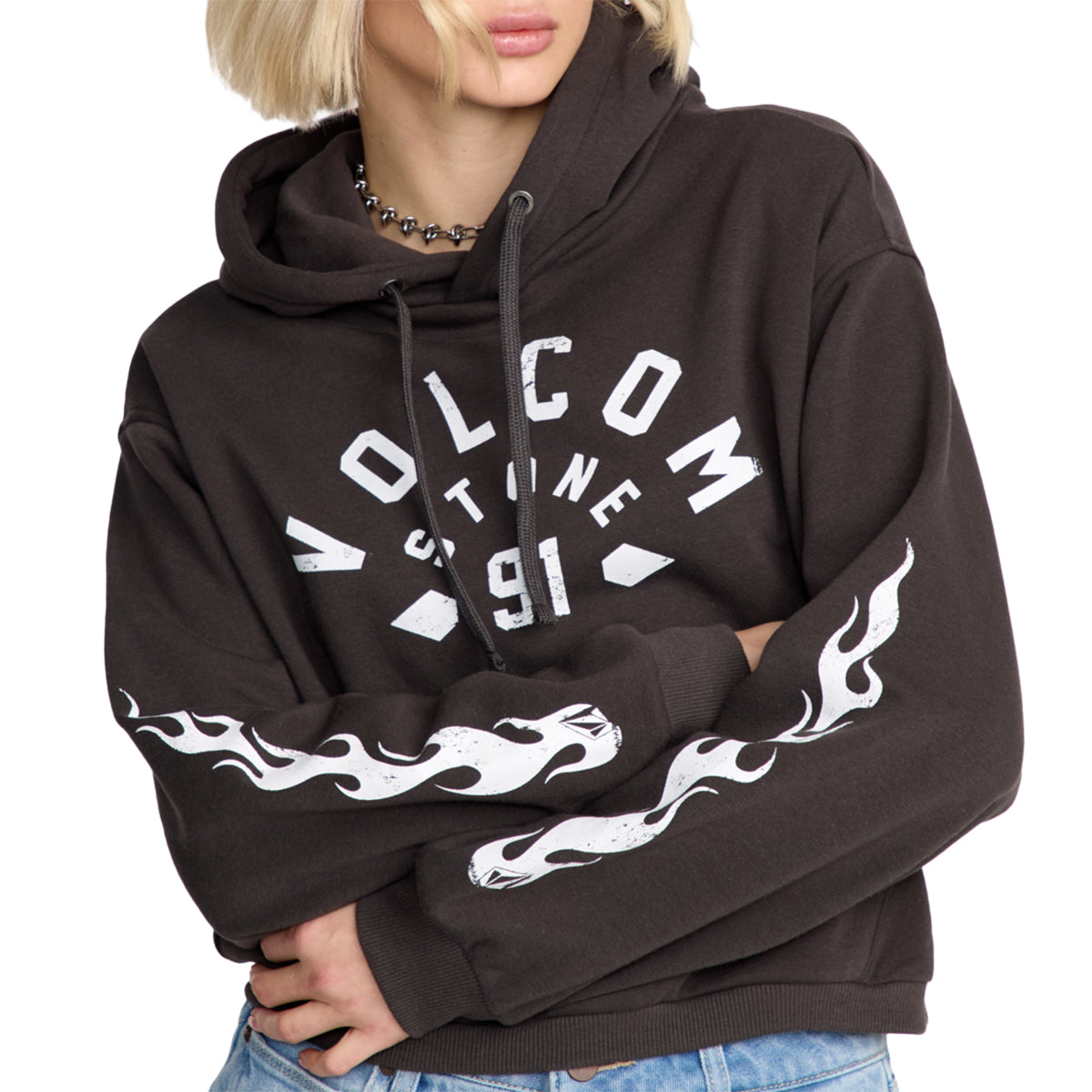 Volcom Women's 1991 Mini Pullover Hoodie