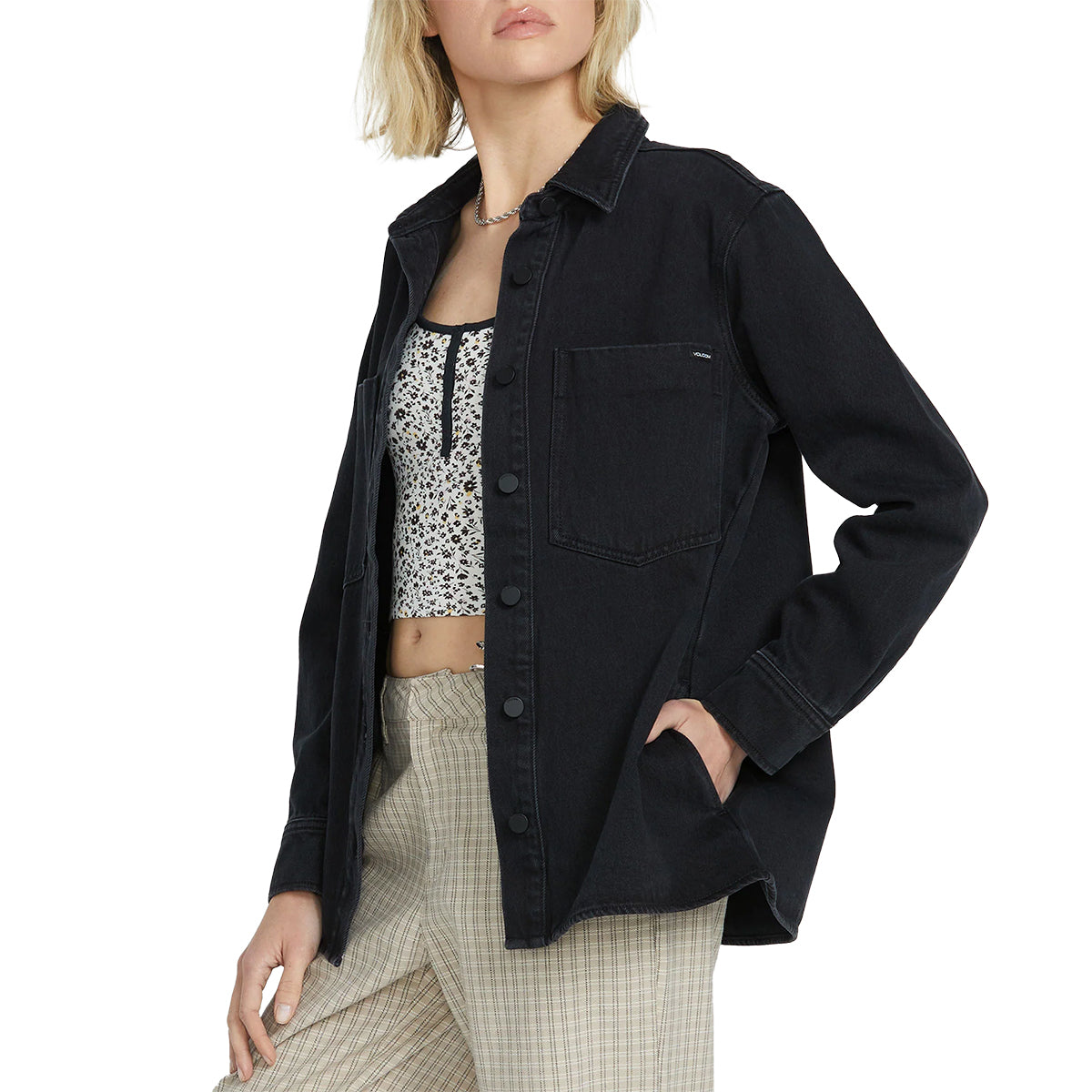 Volcom Women's Chill Trap 2 Denim Jacket