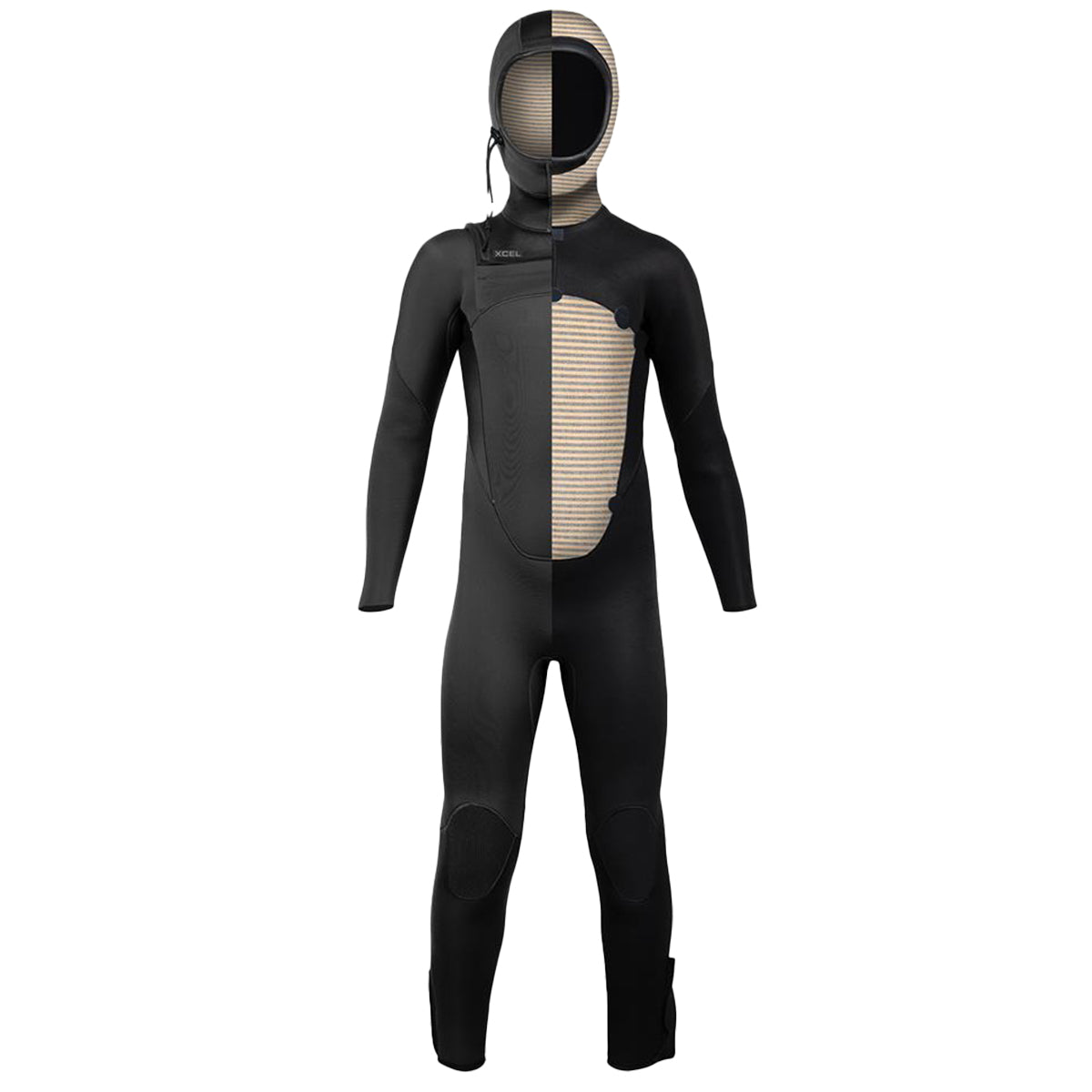 Xcel Youth Axis 5/4 Hooded Chest-Zip Wetsuit
