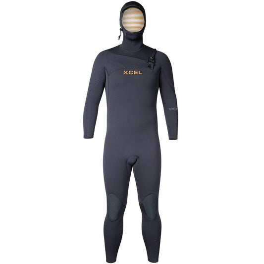 Xcel Comp+ 4/3 Hooded Chest-Zip Wetsuit