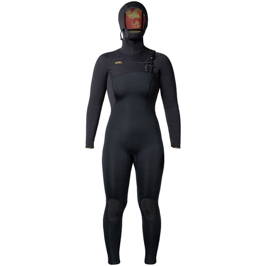 Xcel Women's Comp X 4.5/3.5 Hooded Chest-Zip Wetsuit