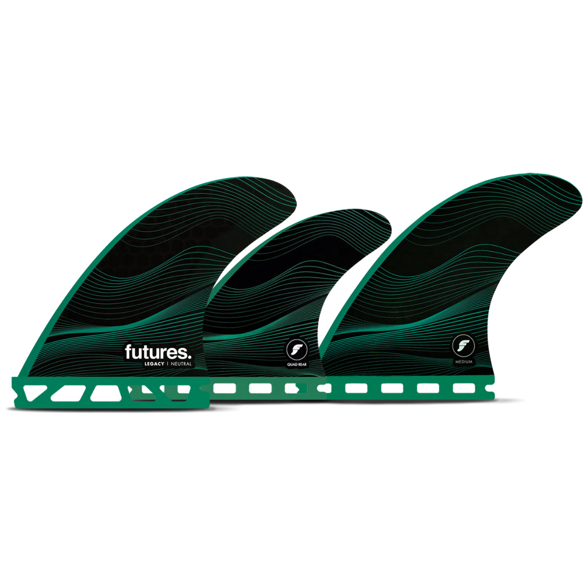 Futures Fins F6 Legacy Honeycomb Tri-Quad Fin Set