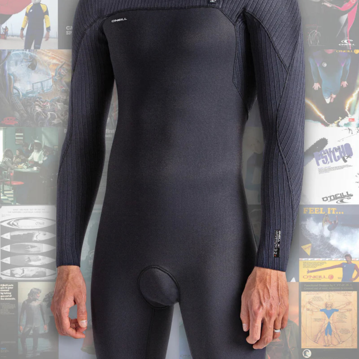 O'Neill Hyperfreak 3/2+ Chest-Zip Wetsuit - 2024
