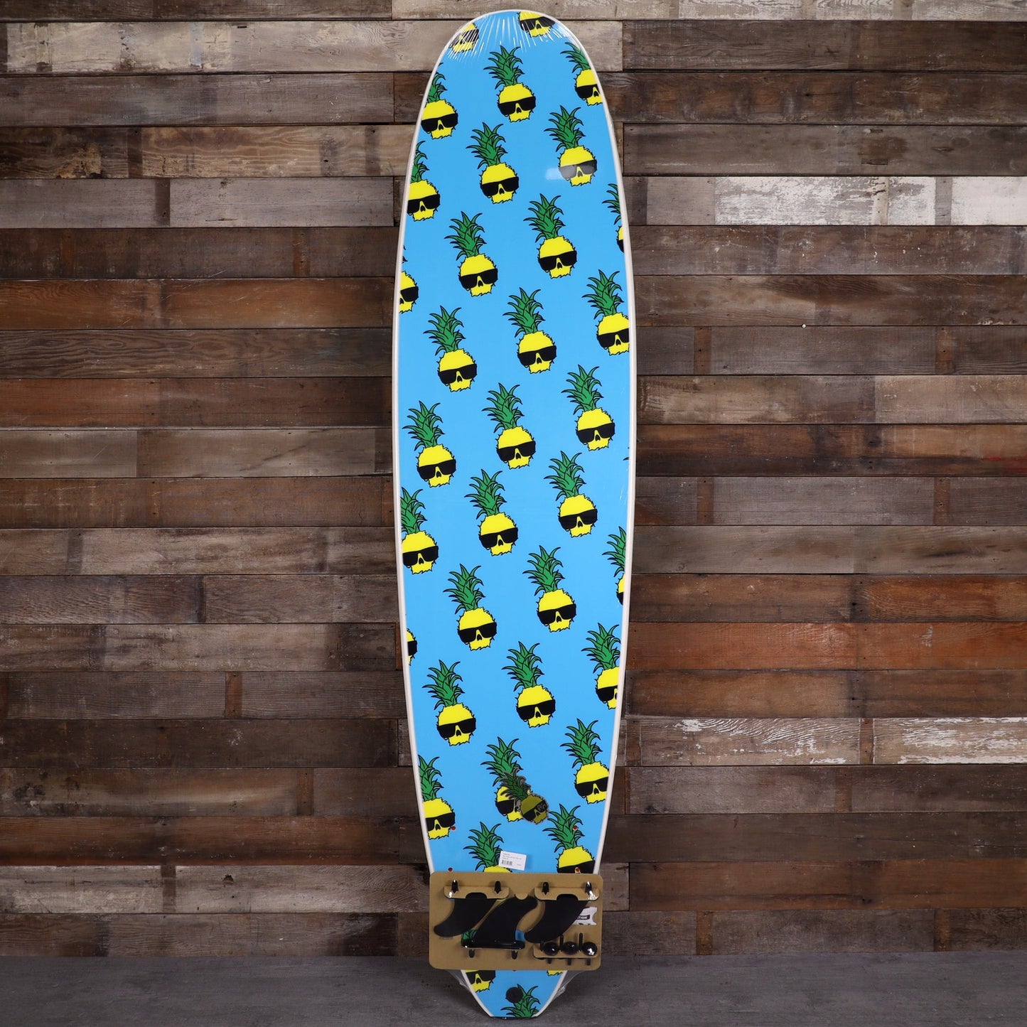 Wave Bandit Easy Rider × Ben Gravy 8'0 x 23 x 3 ⅜ Surfboard - White/Blue